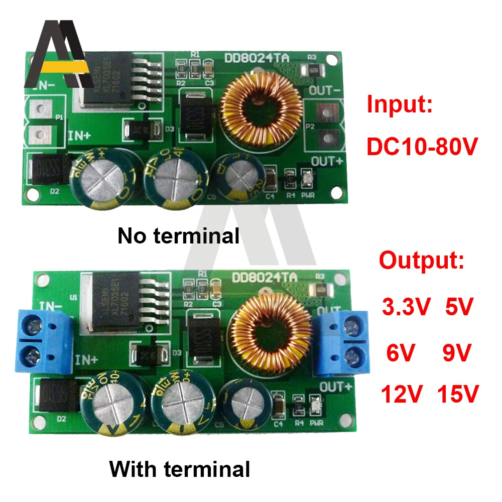 Convertidor Dc-dc 24v 36v 48v Reducir A 12v De 3a | Cuotas Sin Interés