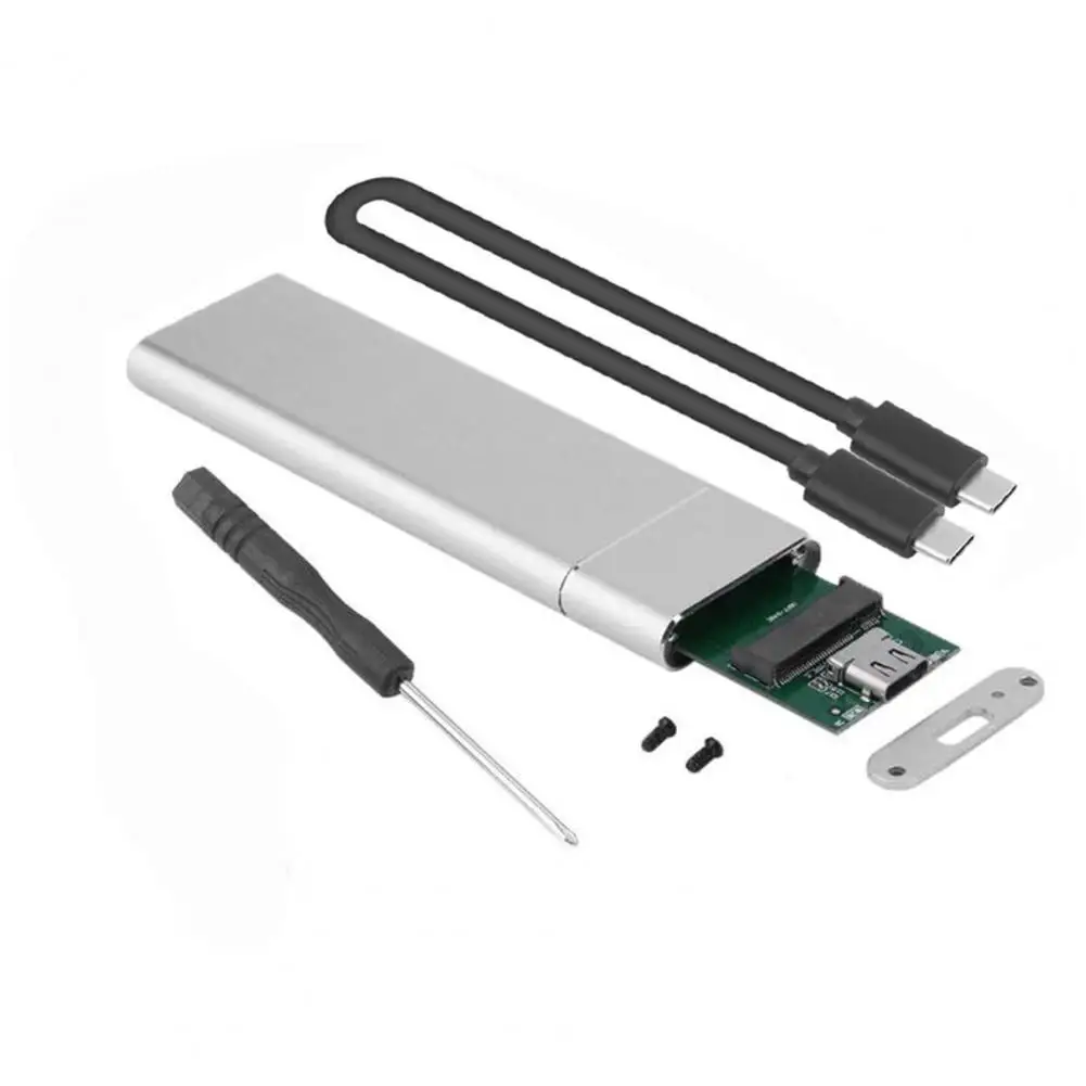 External Hard Drive Case USB 3.1 USB3 6Gbps Type-C to M.2 NGFF SSD Hard Drive Disk Box External Enclosure Case