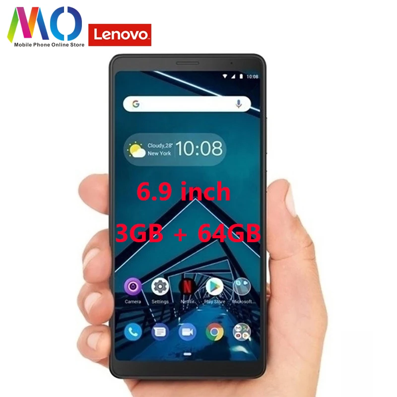 Оригинальный Globla версия Lenovo Tab V7 PB 6505M 5180 мА/ч 6 9 дюймов 3 Гб оперативной памяти 32