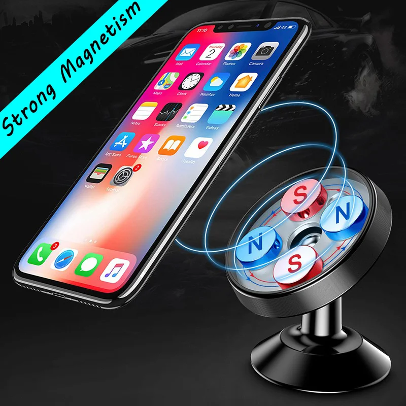 mobile finger holder Mini Magnetic Car Phone Holder Ultra Strong Magnet Phone Holder Tray Magnetic Bracket Suit To Iphone Samsung Xiaomi Huawei mobile holder for wall