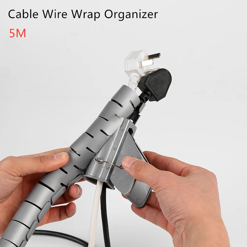 5 м кабельный провод держатель для обертки протектор Органайзер Гибкая