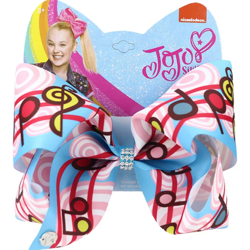 " Jojo Siwa бант зажим для волос для девочек заколка для волос музыкальные ноты металлические радужные заколки для волос пианино символ модные вечерние аксессуары для волос