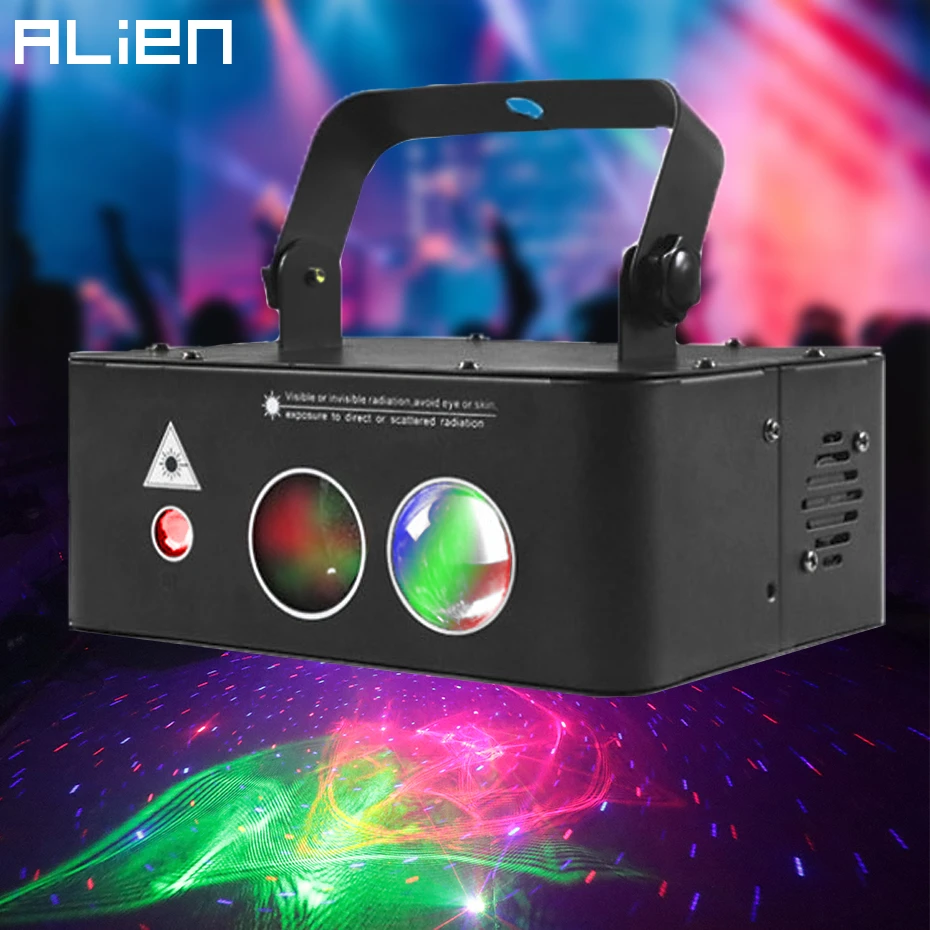 US $107.93 ALIEN RGB Aurora Starry Star Laser Light Projector Blue LED Water Wave Stage Lighting Effect for Party Holiday DJ Disco Xmas Bar