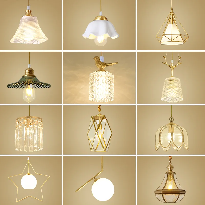 Креативная индивидуальная современная люстра в скандинавском стиле с медной