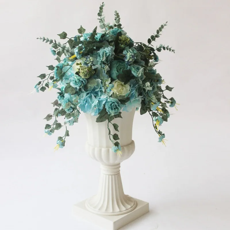 Цветок из искусственного шелка мяч подставка для цветов для свадебного стола домашние украшения для комнаты вечерние поставки самодельный цветок поделка 7 цветов