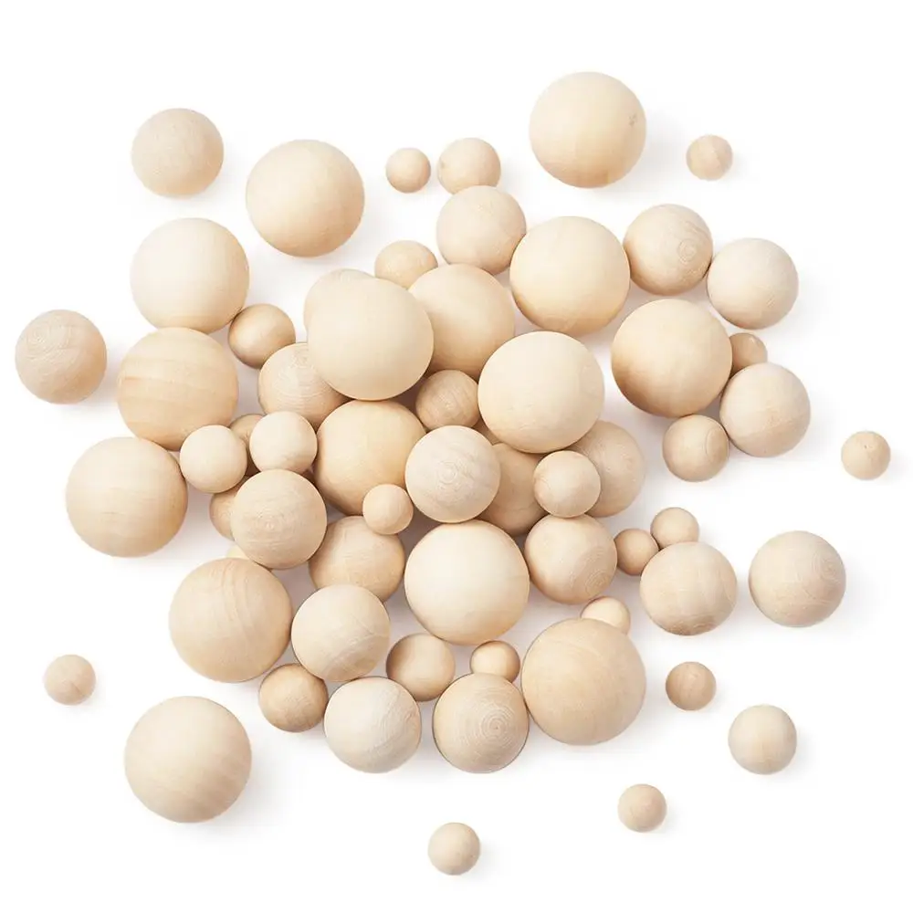 pandahall 8~30mm Round Wood Beads for Bracelets Necklaces Earrings Jewelry Making DIY Lead Free Moccasin | Украшения и аксессуары