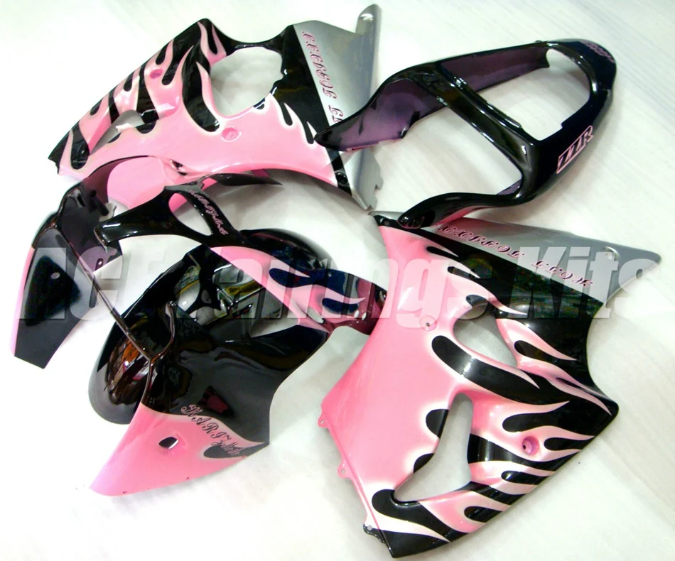 New ABS Full fairing Fit for Kawasaki ZX6R 2000 2001 2002 motorcycle fairings ZX-6R 00 01 02 Ninja 636 bodywork set pink flame