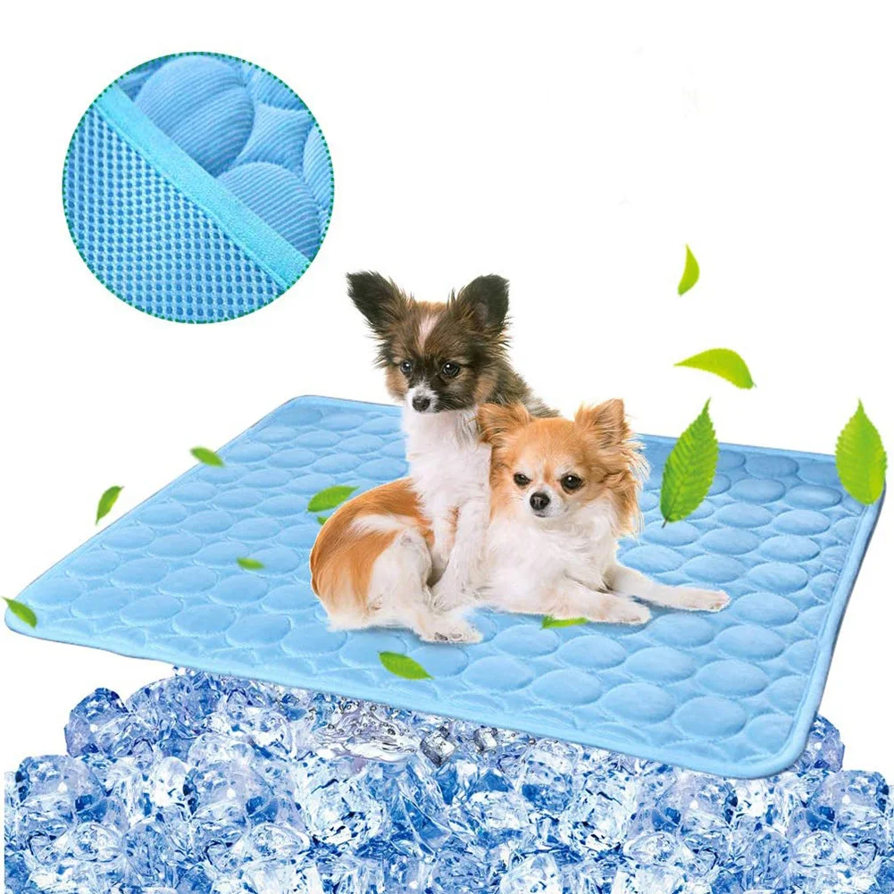 Pet Cat Cooling Mat Pad Dogs Cats Ice Silk Blanket Self Cool Summer Sleeping Bed Cushion for Kennel/Sofa/Bed/Floor/Car Seats|Houses, Kennels & Pens| - AliExpress
