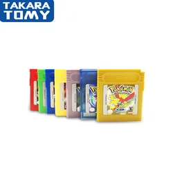 Cartouche vidéo Pokemon Pikachu GBC 16 Bit, carte de Console, Version classique de collection, cadeaux anglais pour enfants 