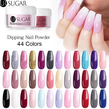 

UR SUGAR 5ml Solid Color Dipping Nail Powder Colorful Glitter Pigment Dust Nail Art Decoration Dip Nail Powder DIY