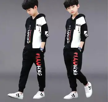 

Children's clothing, boy's spring clothing, suit, spring clothing, big children, boy's westernized sports, two pieces of damp cl