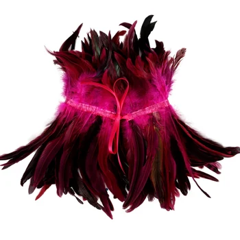 

Body Harness Feather Collar Goth Shrug Shawl Rock Style Choker Neck Bondage Belt Adjust Body Cage Feather Harness With Ribbon