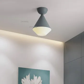 

Nordic Style Simple LED Iron Ceiling Lights Macaron Modern Bedroom Ceiling Light Creative Ceiling Lamps Bathroom Light Fixtures