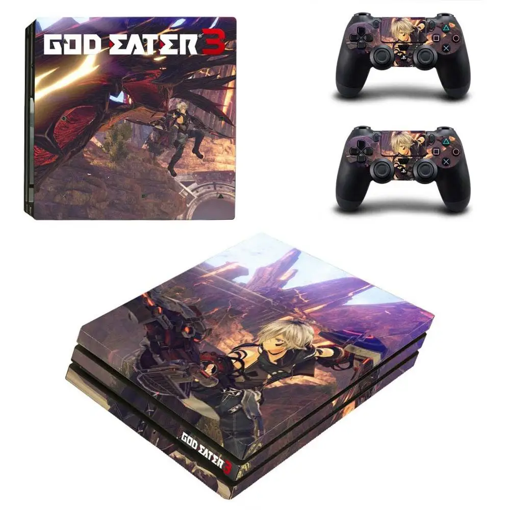 YSP4P-2182 PS4 Pro God Eater стикер s PS 4 Play станция 4 Pro виниловые наклейки на кожу Pegatinas для playstation 4 Pro консоль и контроллер - Цвет: YSP4P-2182