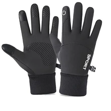 

Hot Selling Winter Warm Sports Men's Gloves Touchscreen Driving Ski Windproof Outdoor Waterproof Non-Slip Fleece Gloves