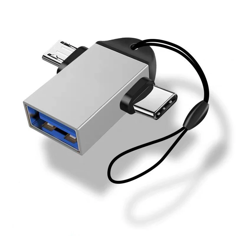 Адаптер OTG 2 в 1 микро Тип USB C до 3 Type адаптер мобильные телефон/планшет/Тетрадь