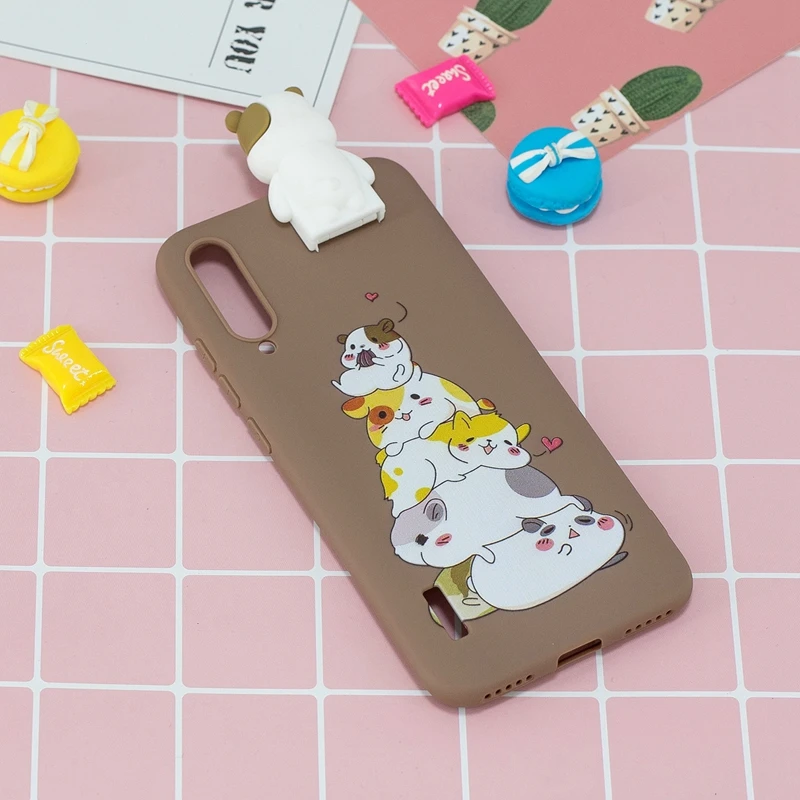 sFor Xiaomi Mi CC9 CC9e Case Silicone Cute 3D Cat Panda TPU Soft Back Cover Case For Xiaomi Mi A2 A3 Lite 9T Pro Coque Etui - Цвет: E