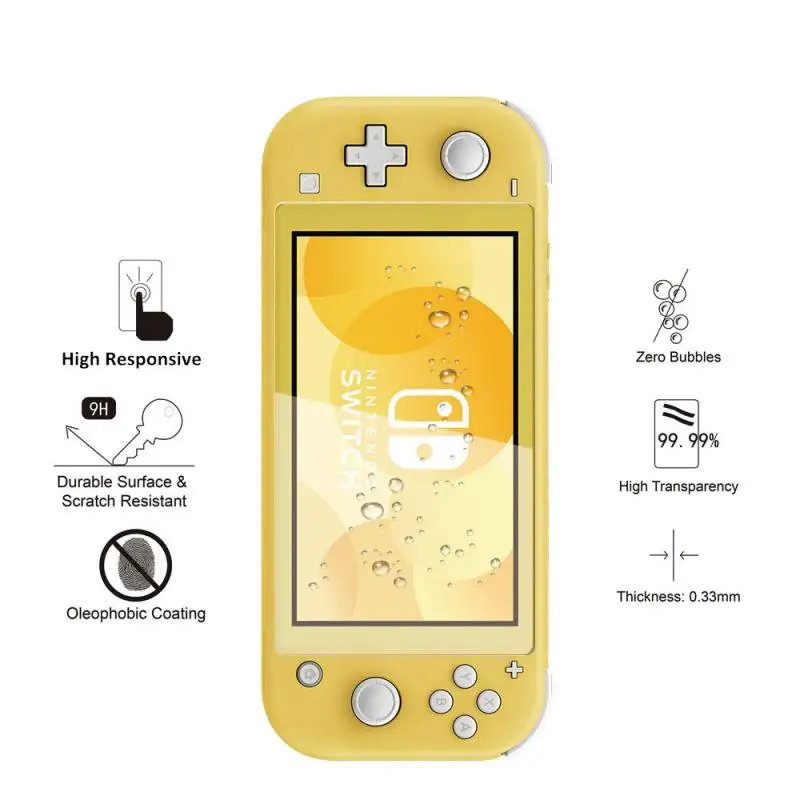 Закаленное стекло для защиты экрана Nintendo Switch Lite прозрачное закаленное 0 26 мм