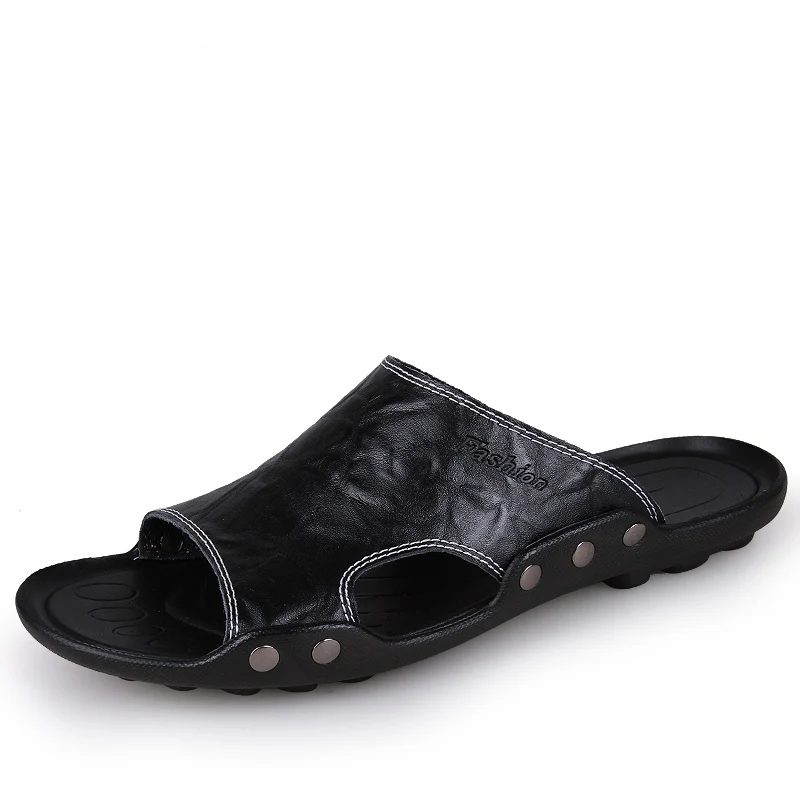 Летние мужские сандалии из искусственной кожи; мужские пляжные сандалии в римском стиле; брендовая мужская повседневная обувь; Вьетнамки; кроссовки; большие размеры