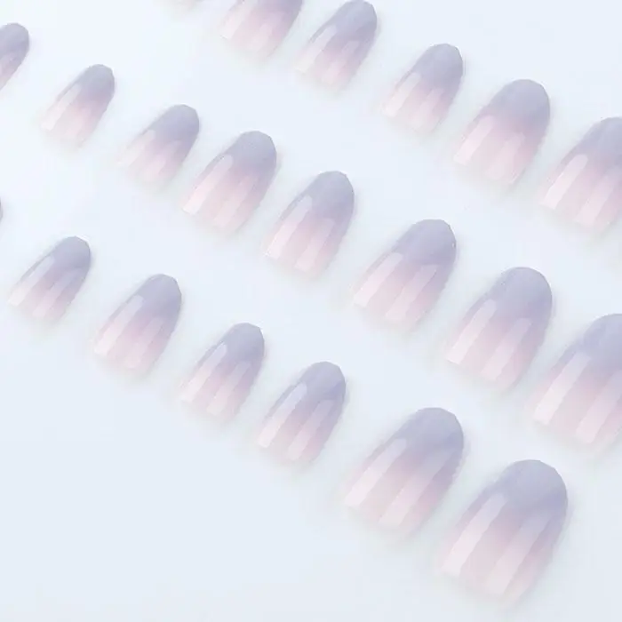 Женская модная переводная пленка для ногтей самоклеящаяся светло-фиолетовая для украшения ногтей наклейки 3 года