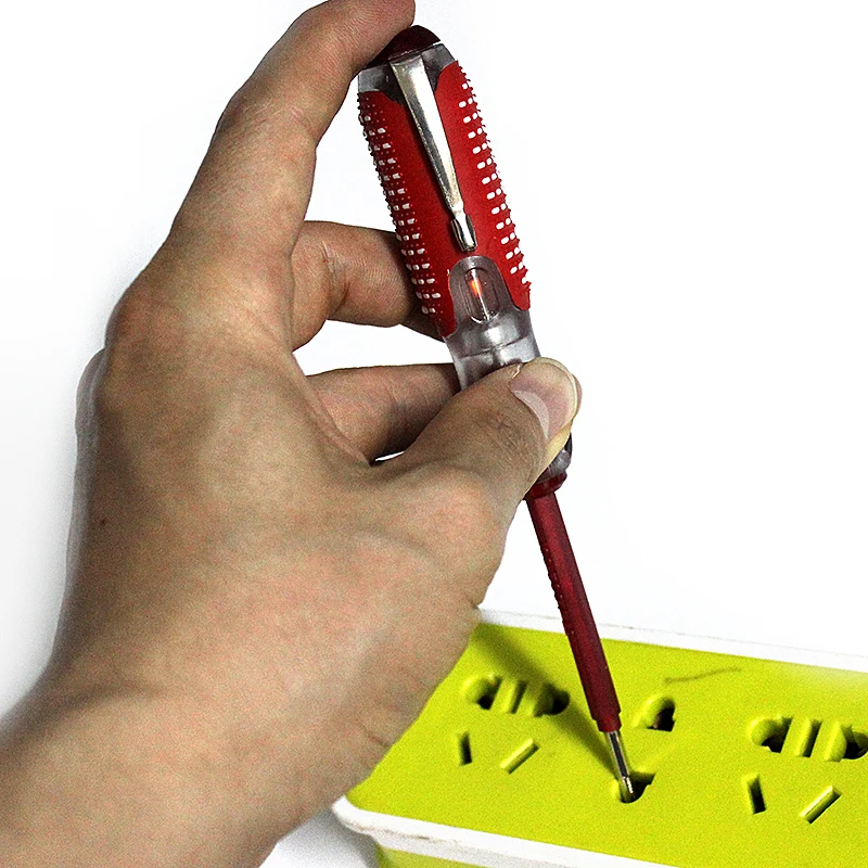 

100-500V Test Pen MultiFunction Screwdriver Durable Insulation Electrician Home Tool Test Pencil Electric Tester 1pcs