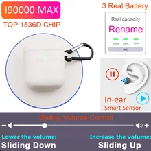 I90000 MAX Tws Rename gps беспроводные Bluetooth наушники Contol i90000MAX tws наушники Super Bass PK i5000 i50000 i9000 TWS