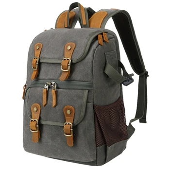 

Retro Batik Canvas Camera Bag Large Capacity Outdoor Backpack Suitable for Canon Sony SLR Camera Case