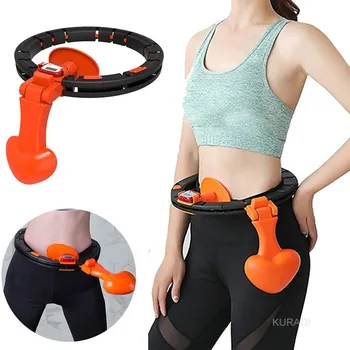 

Intelligent Counting Fitness Sport Hoop Not Fall Adjustable Smart Hoops Gymnastic Hoop Thin Waist Gym Yoga Fitness Circle Sport