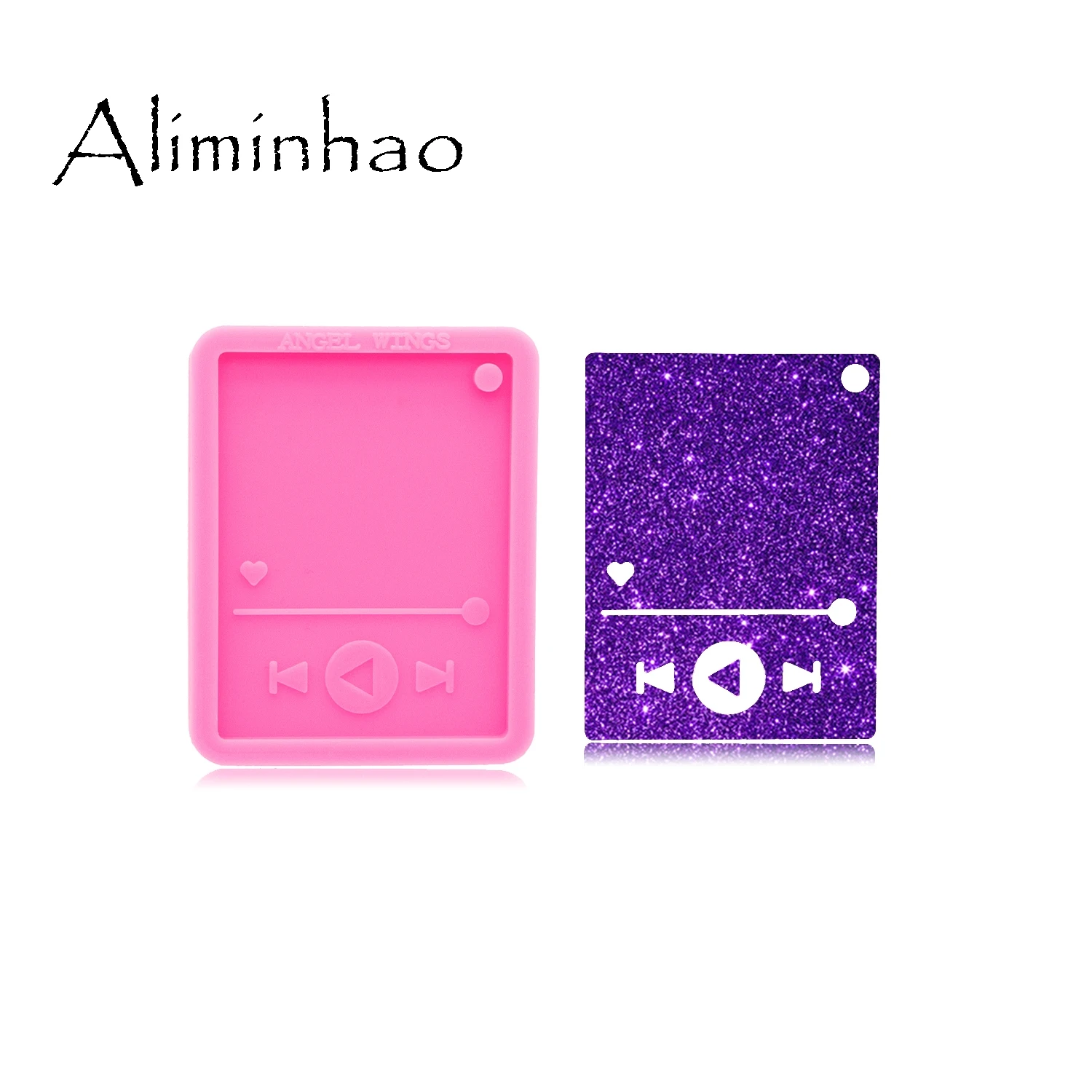 Silicone Moulds Keychain Phone-Grip Epoxy-Craft Resin Music for DIY Jewelry-Making DY0695