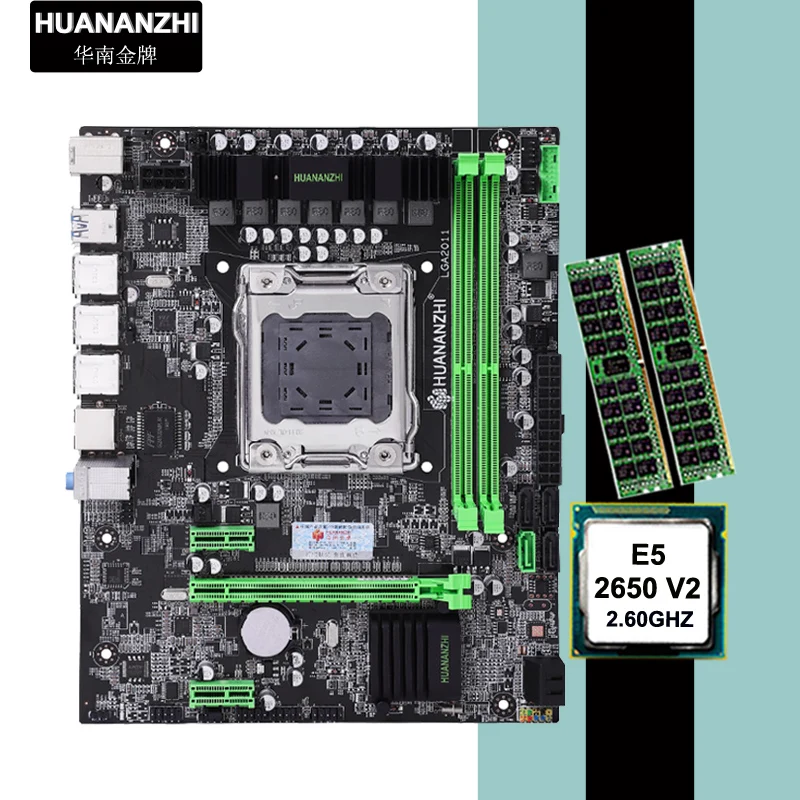 

Материнская плата HUANANZHI X79 + процессор Intel xeon E5 2650 V2 + Оперативная память 2*4 Гб DDR3 REG ECC