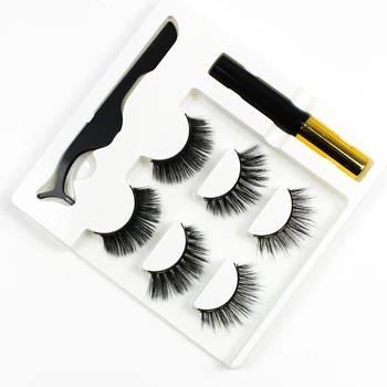 

Grafting World Strong Magnetic Eyelash Strip 5 Magnet Strip Lashes With Applicator and Tweezer Water wind Proof