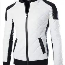 Мужские AliExpress из искусственной кожи больших размеров на осень и зиму в Корейском стиле, модные черные и белые разноцветные локомотивы