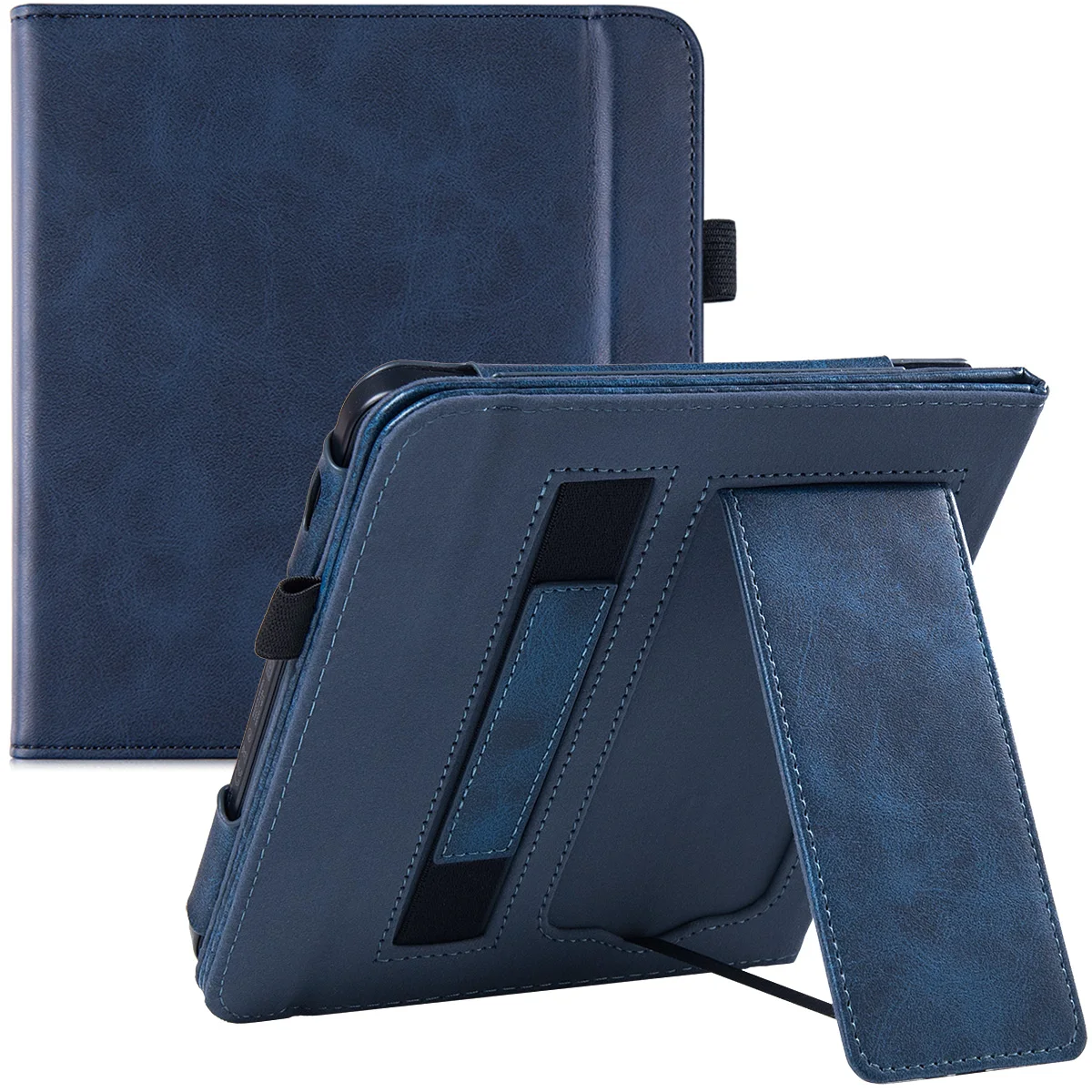 Stand Case for Kobo Libra 2 eReader (2021 Released,Model N418) - Premium PU Leather Sleeve Cover with Hand Strap/Auto Sleep/Wake touch pen for android Tablet Accessories