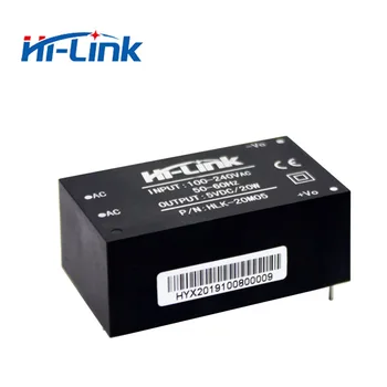 

Free shipping 2pcs/lot HLK-20M05 AC-DC 220v to 5V 20W intelligent household switching step down power supply module