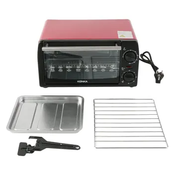 

KONKA Electric Oven 12L Household Multifunctional Galvanized Sheet Baking Oven KAO-1208 1050W With Bakeware EU Plug Ovenware