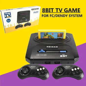 

Retro TV Video Game Console For 8bit FC/ Dendy Games with Two Gamepads FEI HAO FC Compact FH-012 support yellow game cartridge