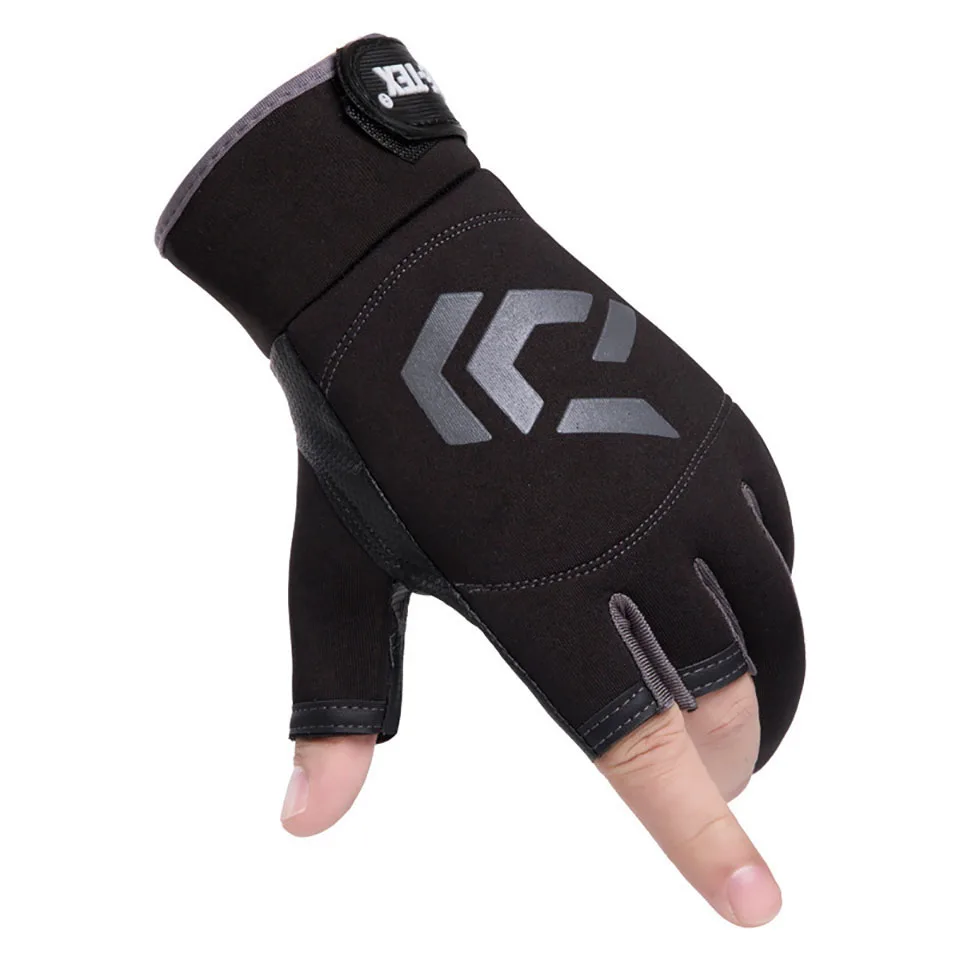 LOOGDEEL Outdoor Sports Fingerless Fishing Gloves Breathable Palm Anti-slip Durable Skin-friendly Fabric Running Cycling Gloves fingerless gloves fishing gloves cycling gloves