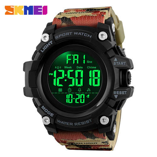 Brand Luxury Watches Men Sport Watches LED Display Digit Clock Countdown Stopwatch Luminous Alarm Male Electronic Wristwatch