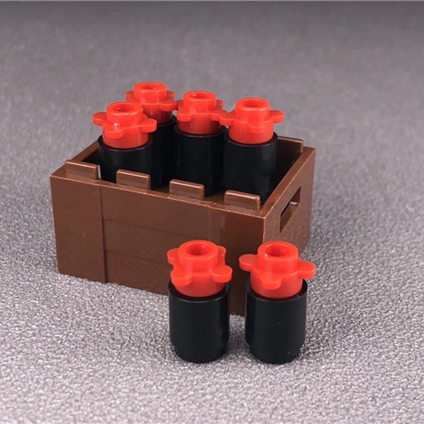 Legoings City Bar KTV Scene Building Block Wine Bottle Wine Glass Clay Pot Cart Long Table MOC Accessories Brick Kids DIY Toys (13)