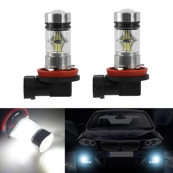 

2x 9006/HB4 LED canbus 3030SMD Bulbs Reflector Mirror Design For Fog Lights For BMW E63 E64 E46 330ci