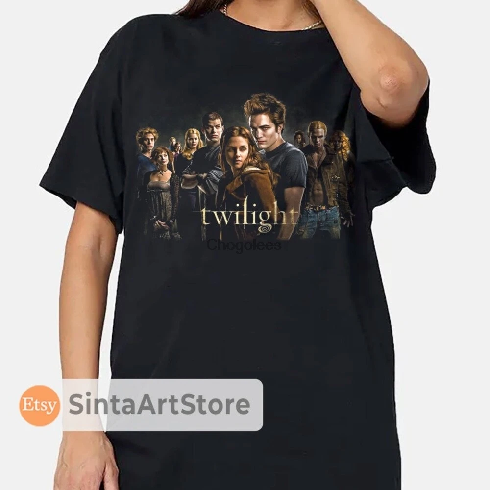 Camiseta la Saga Crepúsculo de película Breaking Dawn, camiseta de la luna Crepúsculo, camiseta de Edward Cullen, camiseta de Bella Swan hecha en CA|Camisetas| - AliExpress