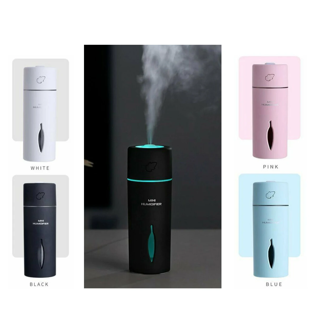  Portable Mini Car USB LED Air Humidifier Diffuser Essential Oil Aroma Mist Purifier 150ML Air Humid