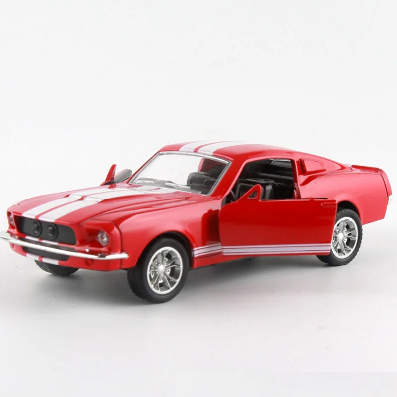 Модель автомобиля из сплава Mustang, масштаб 1/32, литая под давлением металлическая двойная дверь, игрушки для автомобиля, коллекционные игрушки для детей, дорожные инструменты, подарки, дисплей