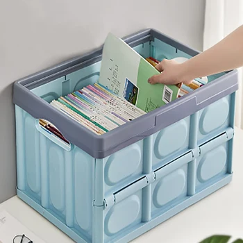 

1 Pcs Foldable Storage Box Clothes Storage High-capacity Finishing Baskets Book Collection Box Snack Container Organizer