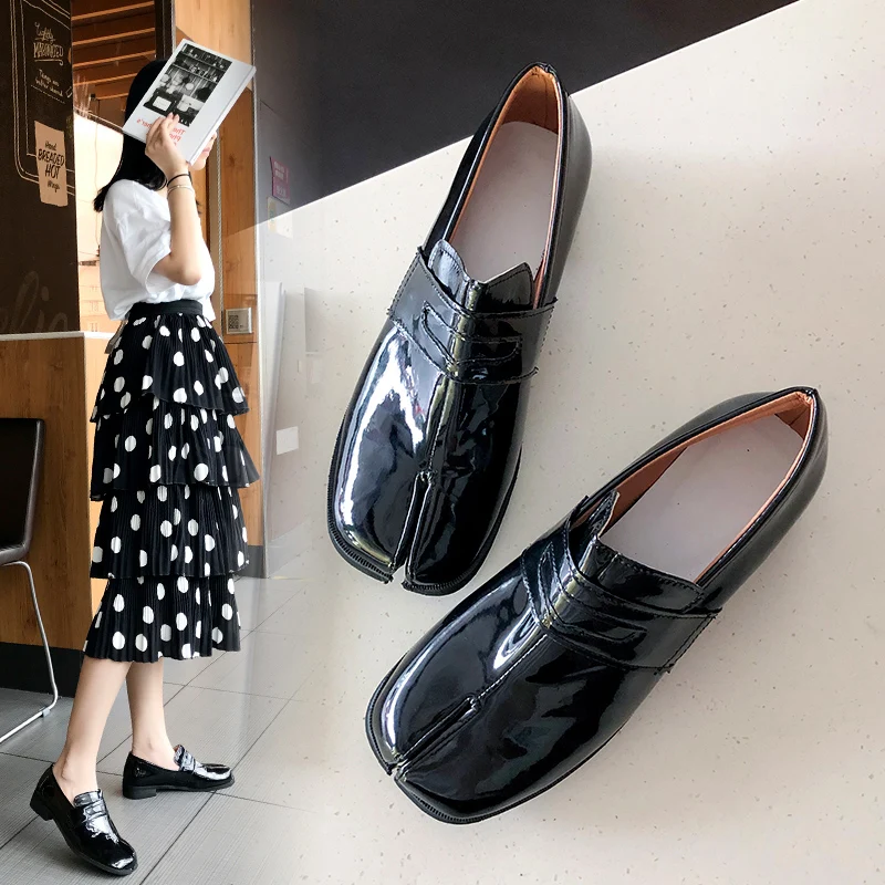 

Casual Woman Platform Shoes Oxfords Women's Autumn Loafers Ladies Round Toe Flats Modis Leather Nurse Fall Slip-on Dress 2019