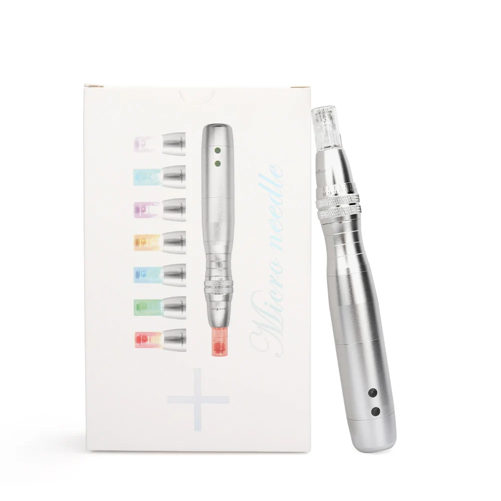 Caneta com Micro Deciniee Cores Photon Micro-needling Agulha Rosto Enrugamentos Marca Acne Cicatriz Remoção Caneta Elétrica dr 7 Led Luz 16 caneta com micro agulha rosto enrugamentos marca