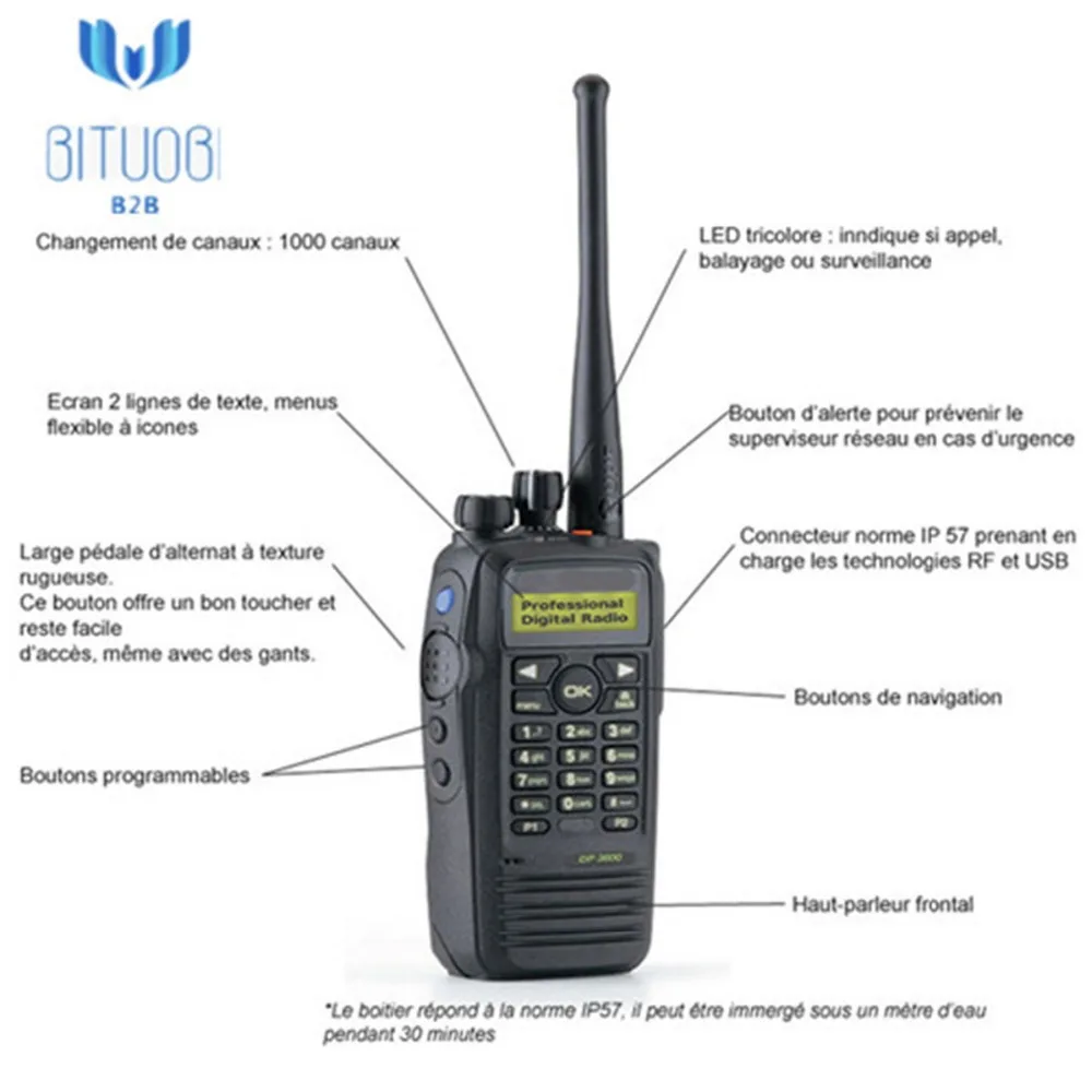 DP3601 УКВ цифровой аналоговый двухстороннее радио 136-174 МГц 403-470 МГц рация DP2400 DP2600 DP3400 с gps опцией конфиденциальности