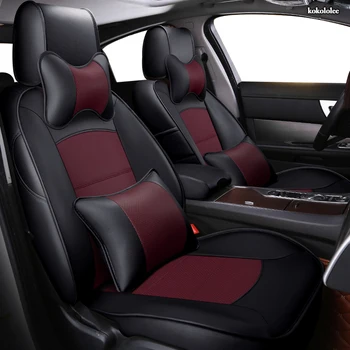 

KOKOLOLEE Custom Leather car seat covers For SUBARU XV Outback Impreza LEGACY Forester Tribeca Automobiles Seat Covers car seats