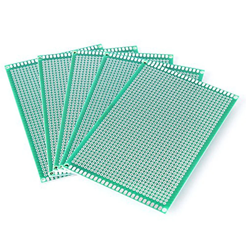 5pcs 8x12cm Single Side Copper Prototype PCB 8*12cm Universal Printed Circuit Board Fiberglass Plate For Arduino Soldering Board afbeelding