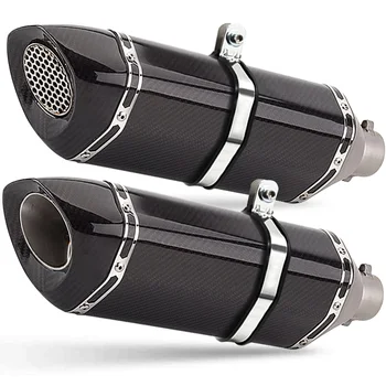 

universal 51mm motorcycle exhaust pipe escape moto with db killer for z900 R3 rc390 gsxr750 r1200 z400 xmax300 cbr1000 cbr500 k7